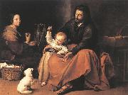The Holy Family sgh MURILLO, Bartolome Esteban
